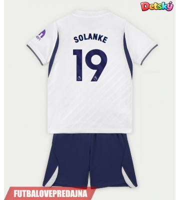Lacne Dětský Futbalové dres Tottenham Hotspur Dominic Solanke #19 2026-27 Krátky Rukáv - Domáci (+ trenírky)